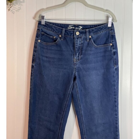 Seven7 Womens Slim Straight Jeans Size 4 Cotton/Polyester Blend Blue Denim - Picture 14 of 16
